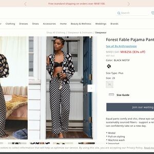 ISO: Anthropologie Forest Fable Pajama Pants